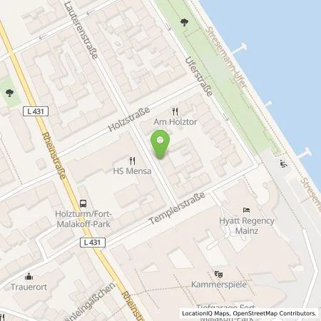 Standortübersicht der Tankstelle eze.network GmbH in 55116 Mainz