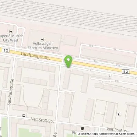 Standortübersicht der Tankstelle SWM Versorgungs GmbH in 80687 München