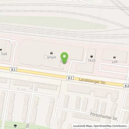 Standortübersicht der Tankstelle Mercedes- Benz AG - Niederlassung München in 80687 München