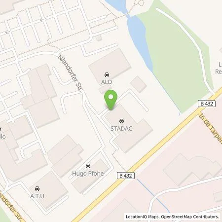 Standortübersicht der Tankstelle STADAC GmbH in 22848 Norderstedt