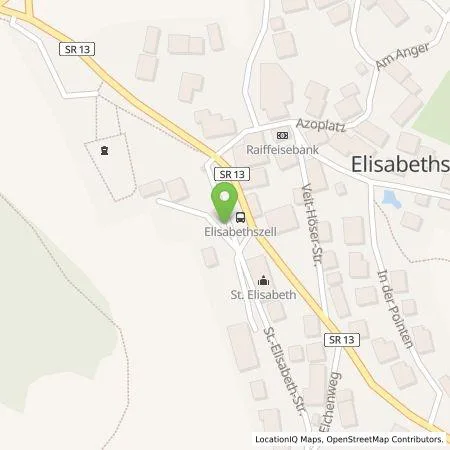 Standortübersicht der Tankstelle Arbeitskreis Lebenswertes Elisabethszell e.V. in 94353 Haibach