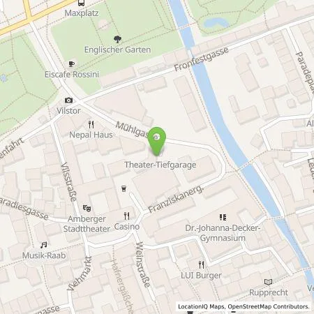 Standortübersicht der Tankstelle Stadtwerke Amberg Bäder und Park GmbH in 92224 Amberg