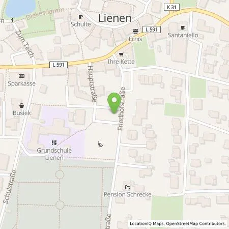 Standortübersicht der Tankstelle Stadtwerke Lengerich GmbH in 49536 Lienen