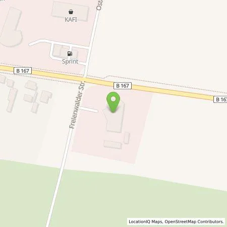 Standortübersicht der Tankstelle Autohaus Schatka GmbH & Co KG in 16225 Eberswalde