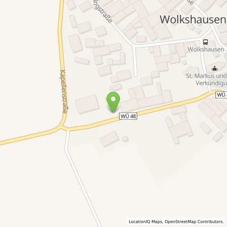 Standortübersicht der Tankstelle Suntec Energiesysteme GmbH in 97253 Wolkshausen