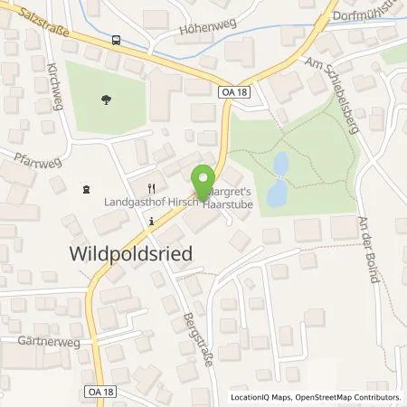 Standortübersicht der Tankstelle Dorfentwicklungs-GmbH Wildpoldsried in 87499 Wildpoldsried