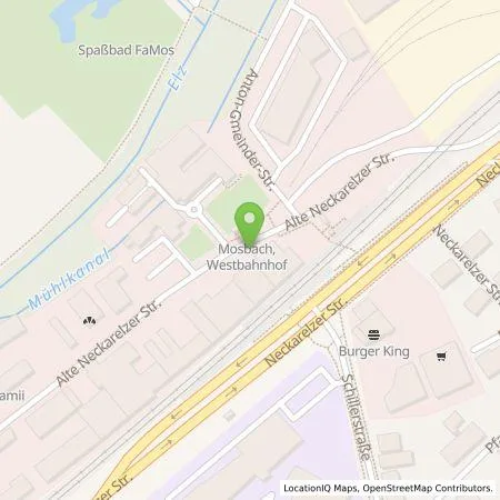 Standortübersicht der Tankstelle bike-center MOSBACH GmbH in 74821 Mosbach