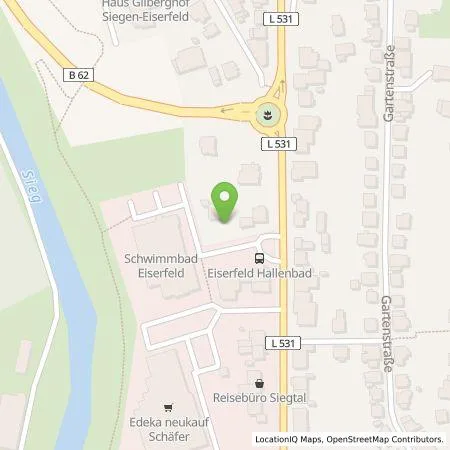 Standortübersicht der Tankstelle Universitätsstadt Siegen in 57080 Siegen