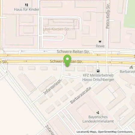 Standortübersicht der Tankstelle Mark Berndt oHG in 80797 München