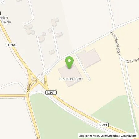 Standortübersicht der Tankstelle InSoccerForm Inhabergeführt in 52399 Merzenich