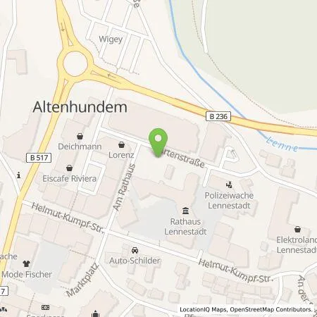 Standortübersicht der Tankstelle Stadt Lennestadt in 57368 Lennestadt