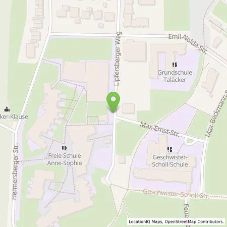 Standortübersicht der Tankstelle Freie Schule Anne-Sophie, Stiftung Würth in 74653 Künzelsau