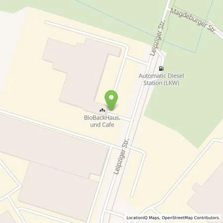 Standortübersicht der Tankstelle BiobackHaus Leib GmbH in 14641 Wustermark