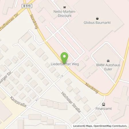 Standortübersicht der Tankstelle Metz Energy GmbH in 65719 Hofheim