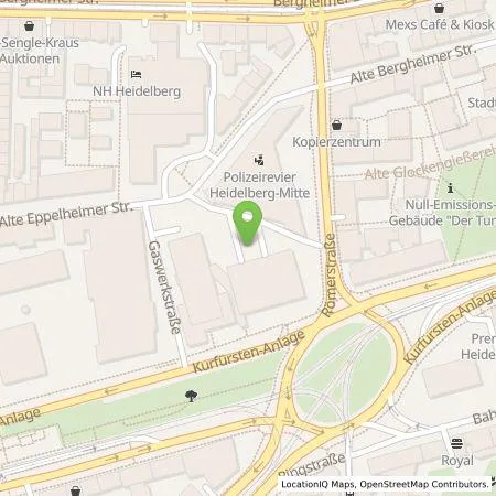 Standortübersicht der Tankstelle SI Energy GmbH in 69115 Heidelberg