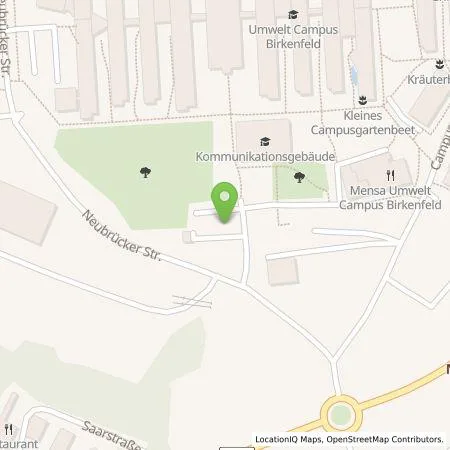 Standortübersicht der Tankstelle Hochschule Trier, Umwelt-Campus Birkenfeld in 55768 Hoppstädten-Weiersbach