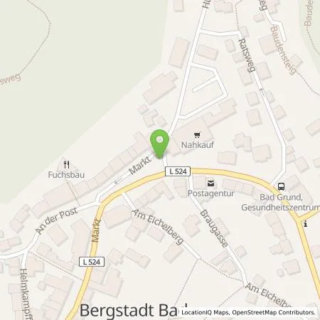 Standortübersicht der Tankstelle Gemeinde Bad Grund (Harz) in 37539 Bad Grund (Harz)