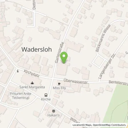 Standortübersicht der Tankstelle Sparkasse Münsterland Ost in 59329 Wadersloh