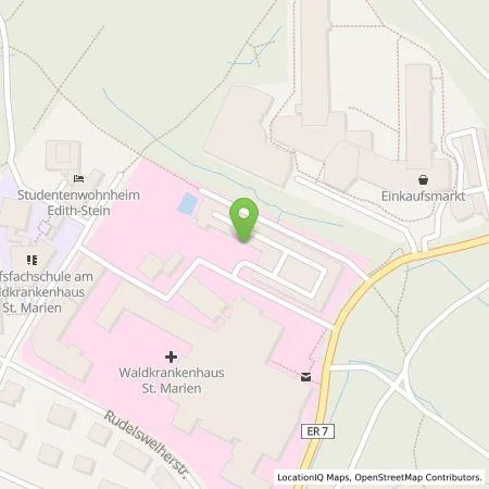 Standortübersicht der Tankstelle Malteser Waldkrankenhaus Erlangen gGmbH in 91054 Erlangen