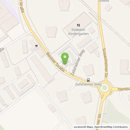 Standortübersicht der Tankstelle E-Hub Solution GmbH in 65760 Eschborn