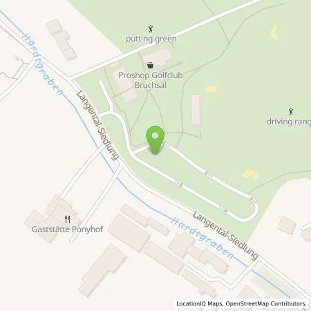 Standortübersicht der Tankstelle Golfclub Bruchsal eV in 76646 Bruchsal