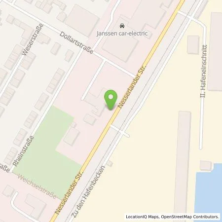 Standortübersicht der Tankstelle Backcharge GmbH in 26723 Emden