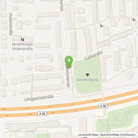 Standortübersicht der Tankstelle SWM Versorgungs GmbH in 80689 München