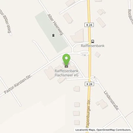 Standortübersicht der Tankstelle Backcharge GmbH in 26810 Westoverledingen