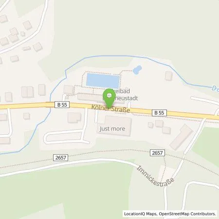 Standortübersicht der Tankstelle advercharge GmbH in 51702 Bergneustadt