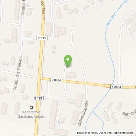 Standortübersicht der Tankstelle SachsenEnergie AG in 02923 Kodersdorf