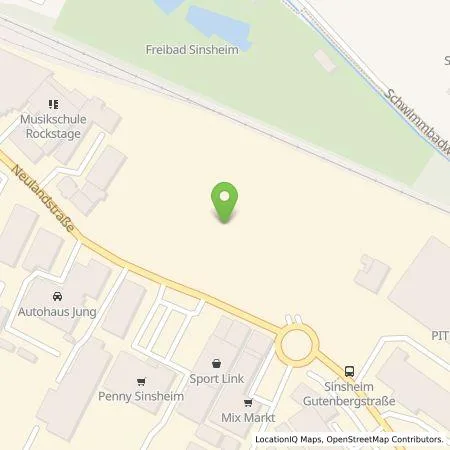 Standortübersicht der Tankstelle Kaufland Dienstleistung GmbH & Co. KG in 74889 Sinsheim