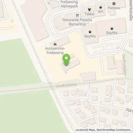 Standortübersicht der Tankstelle ACE Handels- & Entwicklungs GmbH in 83395 Freilassing