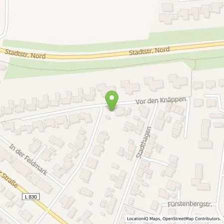 Standortübersicht der Tankstelle Andreas Beckmann in 48231 Warendorf