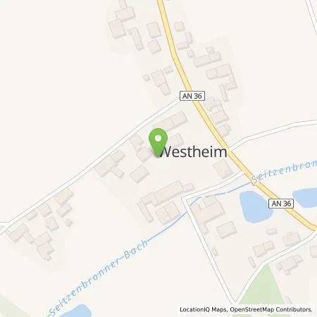 Standortübersicht der Tankstelle Andreas Kocher in 91589 Aurach