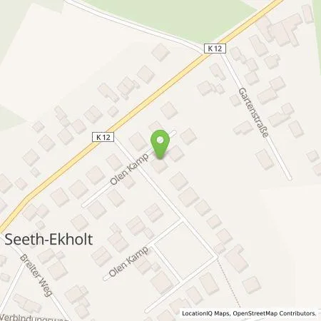 Standortübersicht der Tankstelle Andreas Krause in 25337 Seeth-Ekholt