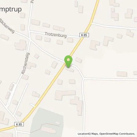 Standortübersicht der Tankstelle Arne Klindt in 25923 Humptrup