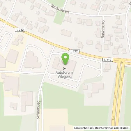Standortübersicht der Tankstelle autoForum Wiegers GmbH in 32051 Herford