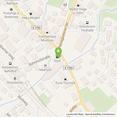 Standortübersicht der Tankstelle Autohaus Biggel GmbH in 88079 KRESSBRONN