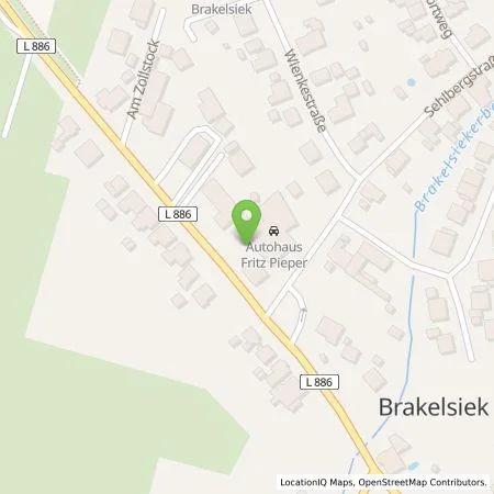 Standortübersicht der Tankstelle Autohaus Fritz Pieper e.K. in 32816 Schieder-Schwalenberg