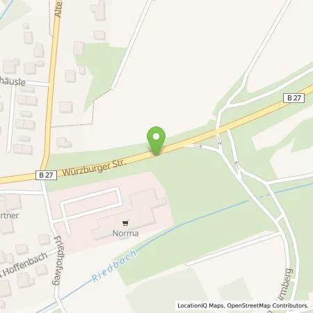 Standortübersicht der Tankstelle Autohaus Gärtner GmbH in 74736 Hardheim