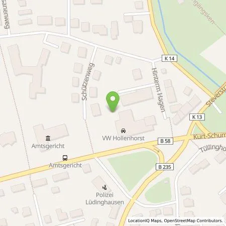 Standortübersicht der Tankstelle Autohaus Hollenhorst GmbH & Co. KG in 59348 Lüdinghausen