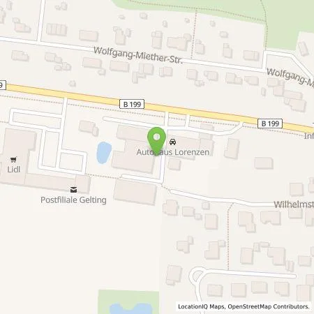 Standortübersicht der Tankstelle Autohaus Lorenzen GmbH in 24395 Gelting