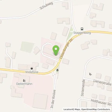 Standortübersicht der Tankstelle Staggenborg Clever Mobil in 49757 Werlte