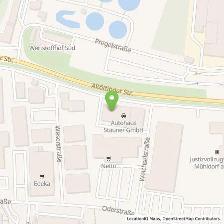 Standortübersicht der Tankstelle Autohaus Stauner GMBH in 84453 Mühldorf am Inn