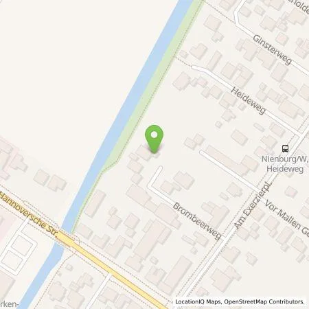 Standortübersicht der Tankstelle Autohaus Südring GmbH in 31582 Nienburg/Weser