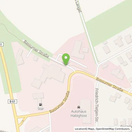 Standortübersicht der Tankstelle Autohaus Südring GmbH in 27232 Sulingen