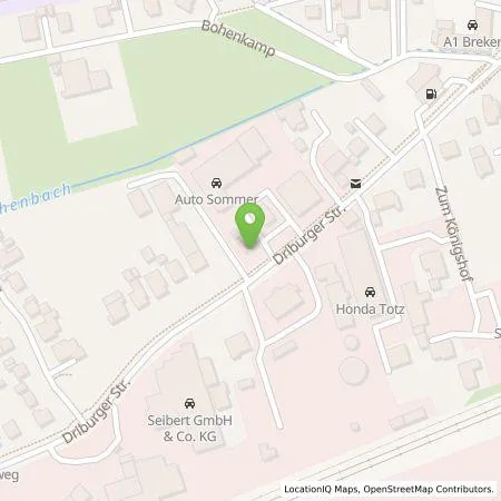 Standortübersicht der Tankstelle Auto-Sommer GmbH & Co.KG in 33034 Brakel