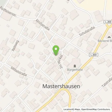 Standortübersicht der Tankstelle Benjamin Bast in 56869 Mastershausen