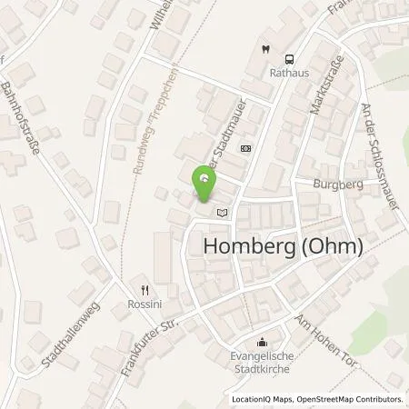 Standortübersicht der Tankstelle Bernhard Christ in 35315 Homberg (Ohm)