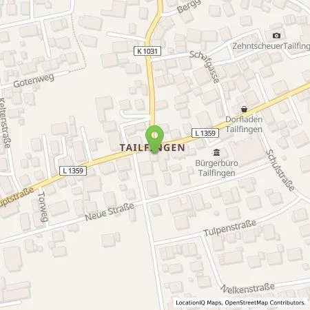 Standortübersicht der Tankstelle Bernhard Socha in 71126 Gäufelden